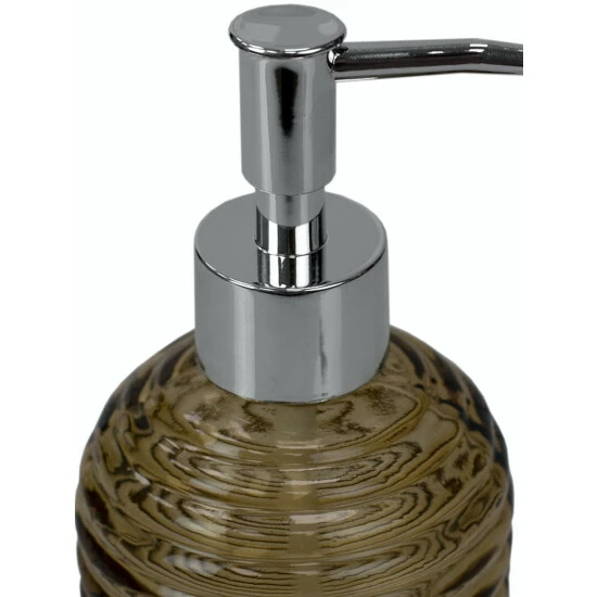Home Basics Coastal Glass Soap Dispenser Bath Accessories - Image 4