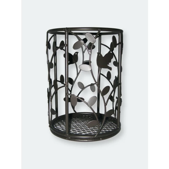 Home Basics Birdsong Collection Steel Free-Standing Round Cutlery Holder Tools & Accessories Default Title