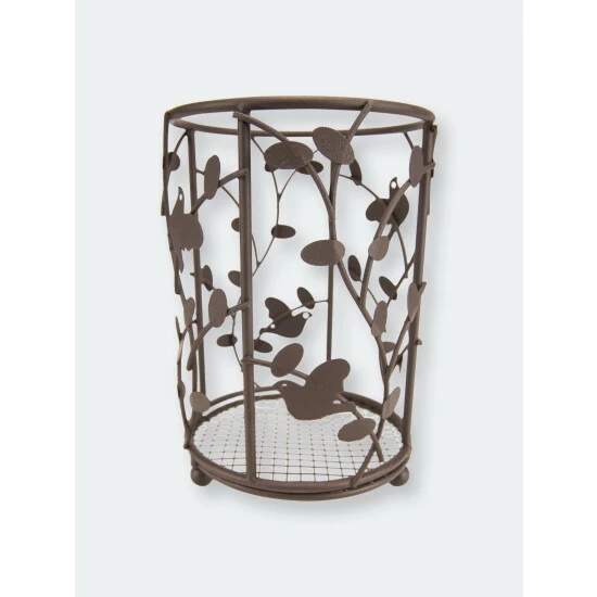 Home Basics Birdsong Collection Steel Free-Standing Round Cutlery Holder Tools & Accessories Default Title - Image 6