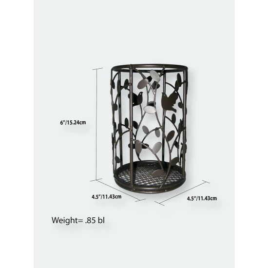 Home Basics Birdsong Collection Steel Free-Standing Round Cutlery Holder Tools & Accessories Default Title - Image 8