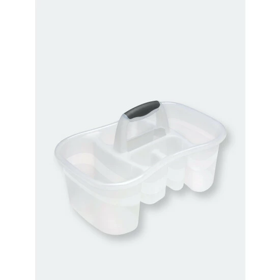 Home Basics Sterilite Bath Caddy, White Bath Accessories