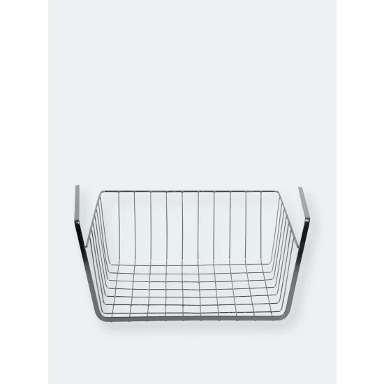 Home Basics Small Under The Shelf Basket, Black Onyx Storage & Organization - Image 3