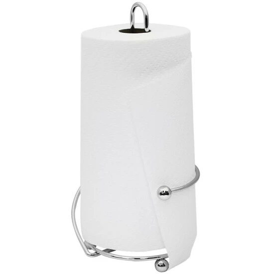 Home Basics Wire Collection Chrome Plated Steel Paper Towel Holder - Chrome Bath Accessories