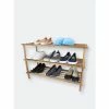 Home Basics Pine Shoe Shelf, Cherry Storage & Organization