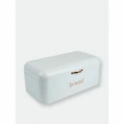 Home Basics Grove Bread Box, White Tools & Accessories