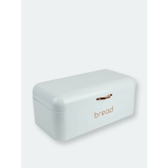 Home Basics Grove Bread Box, White Tools & Accessories