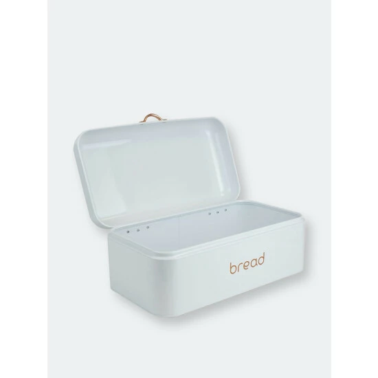 Home Basics Grove Bread Box, White Tools & Accessories - Image 5