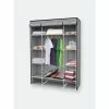 Home Basics Storage Closet With Shelving, Grey Storage & Organization