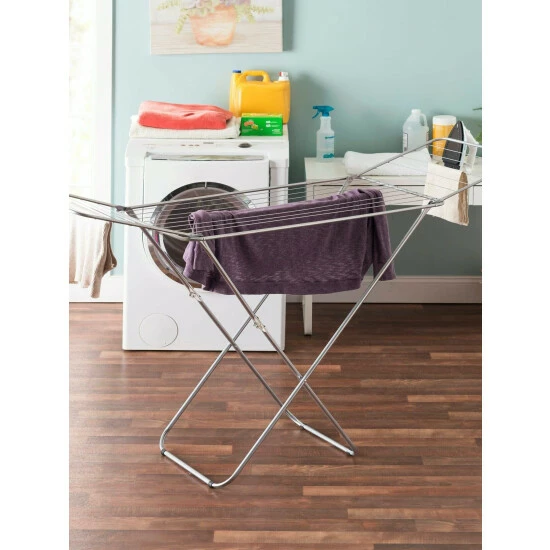 Home Basics Sunbeam Enamel Coated Steel Clothes Drying Rack Storage & Organization - Image 2