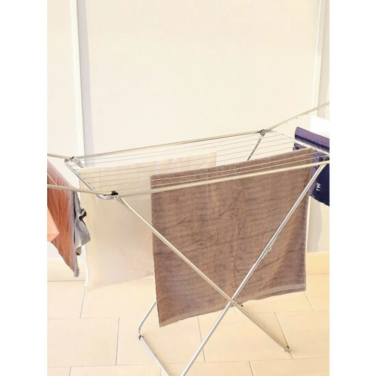 Home Basics Sunbeam Enamel Coated Steel Clothes Drying Rack Storage & Organization - Image 3