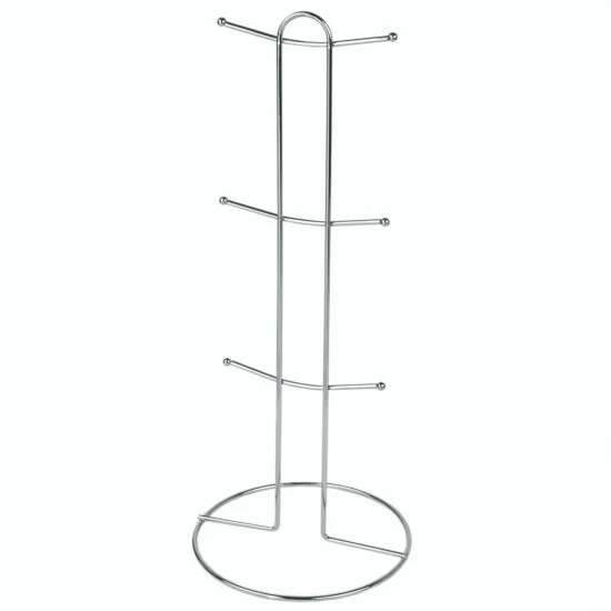 Home Basics 6 Piece Mug Set With Stand Bath Accessories - Image 2