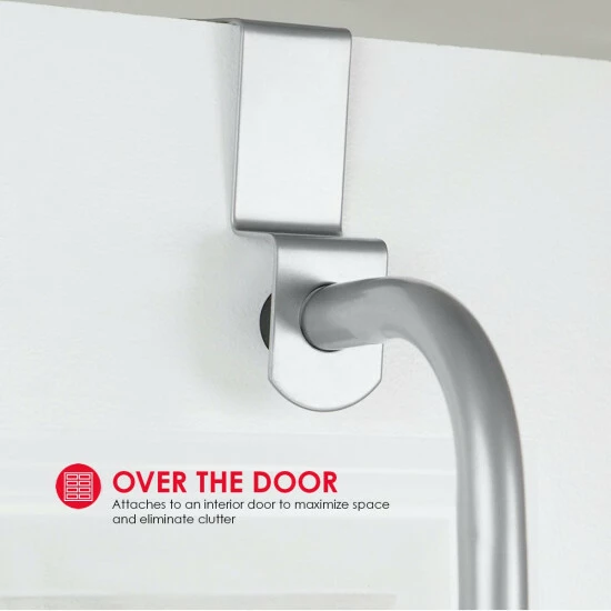 Home Basics Over The Door Kitchen Pantry Organizer - Silver Tools & Accessories - Image 2