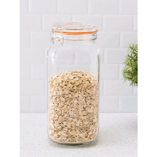 Home Basics 67.5 Oz. Glass Pickling Jar With Wire Bail Lid And Rubber Seal Gasket Tools & Accessories - Image 2