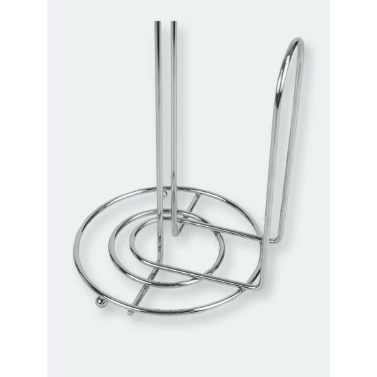 Home Basics Chrome Collection Free Standing Paper Towel Holder With Easy-Tear Arm, Chrome Tools & Accessories - Image 5