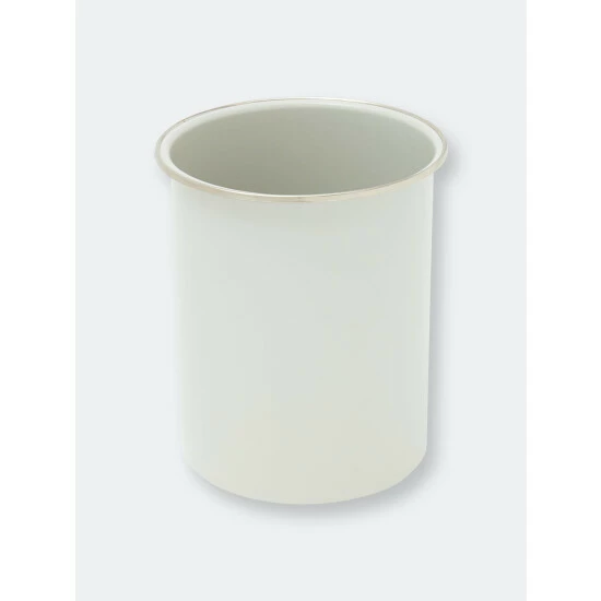 Home Basics Utensils Smell Like Home Metal Cutlery Holder With Steel Rim, White Tools & Accessories - Image 4