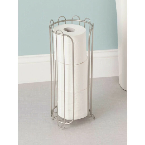Home Basics Satin Nickel Tissue Holder Bath Accessories - Image 2