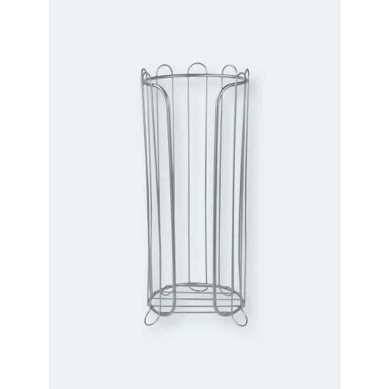 Home Basics Satin Nickel Tissue Holder Bath Accessories - Image 4