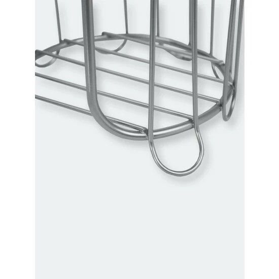 Home Basics Satin Nickel Tissue Holder Bath Accessories - Image 5