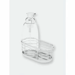 Home Basics Soap Dispenser With Caddy Bath Accessories Default Title