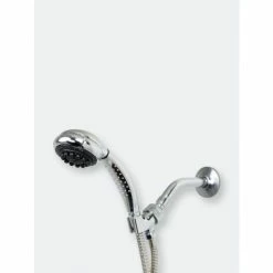 Home Basics 8 Function Shower Head Massager, Chrome Bath Accessories