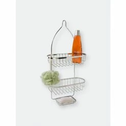 Home Basics Chrome Plated Steel Shower Caddy Bath Accessories