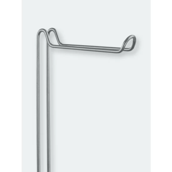 Home Basics Seville Free-Standing Dispensing Toilet Paper Holder, Satin Nickel Storage & Organization - Image 3