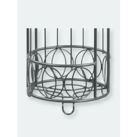 Home Basics Seville Free-Standing Dispensing Toilet Paper Holder, Satin Nickel Storage & Organization - Image 4